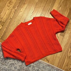 Cynthia Rowley Bold Red Knit Sweater